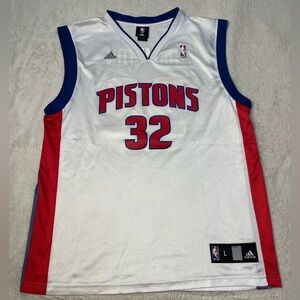 Adidas NBA Detroit Pistons Richard Hamilton White Jersey Mens L Y2K Vintage 00s
